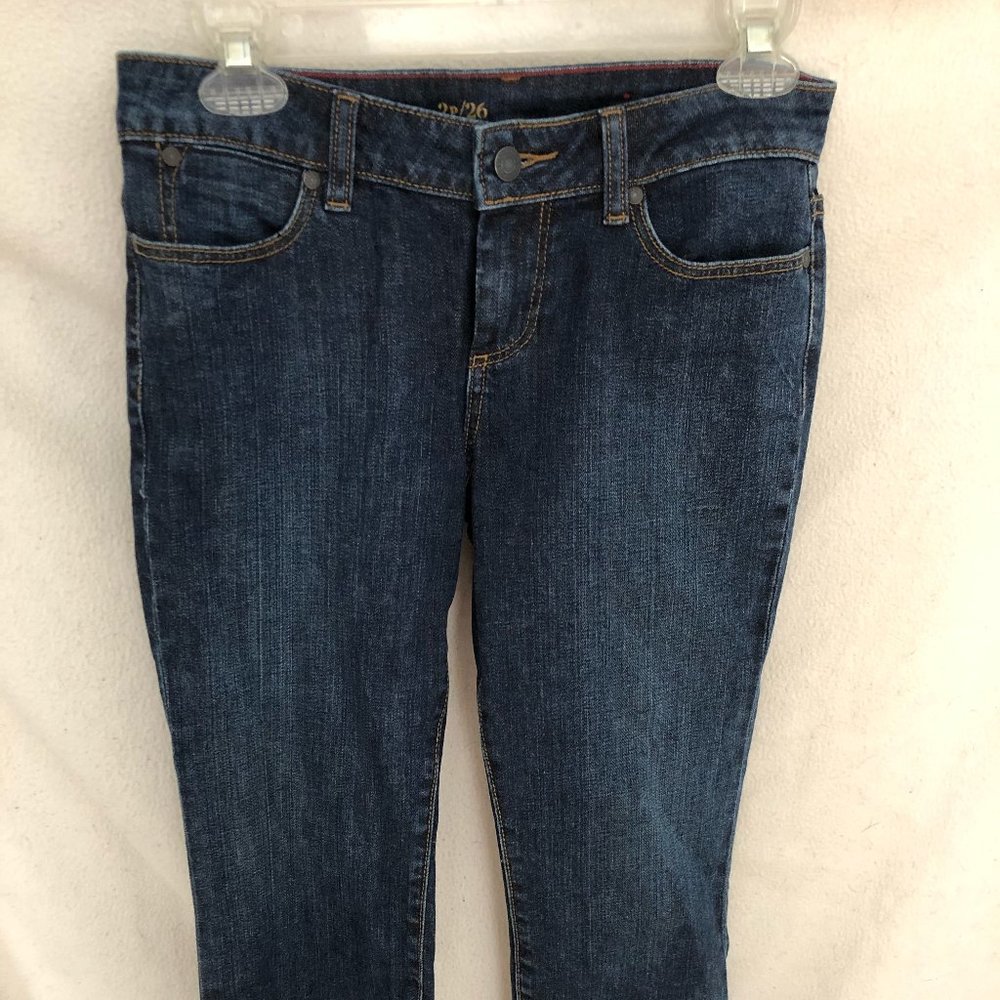 Talbots Signature Crop Flare Blue Jeans size 2P/26